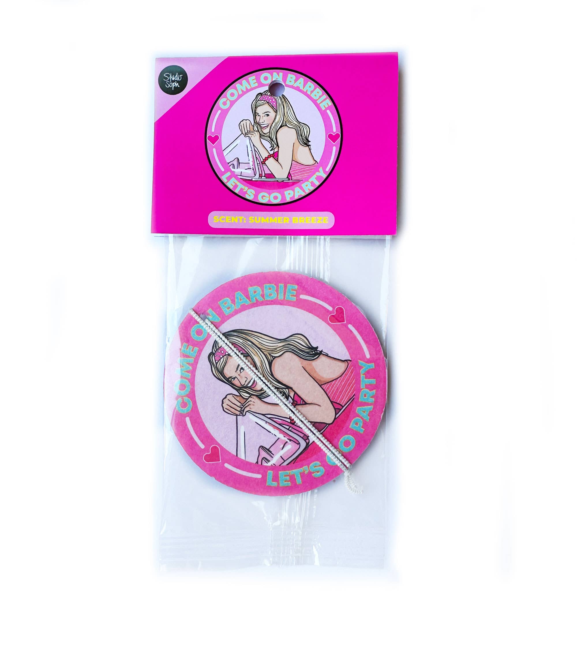 Barbie Let's Go Party Air Freshener: Air Freshener + Packaging